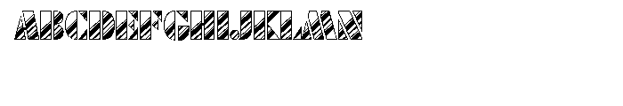 Futura Black Art Deco Stripes Diagonal D Font LOWERCASE