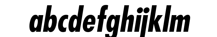 FuturaStd-CondensedBoldObl Font LOWERCASE