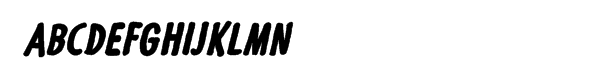 FuturaÂ®mano Condensed Extra Bold Italic Sample