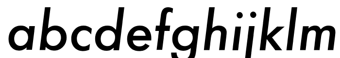 Futura Medium Italic Font LOWERCASE