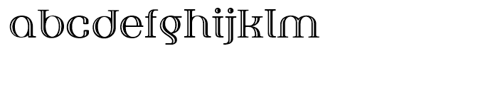 Fusion Engraved Font LOWERCASE