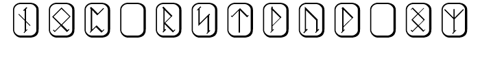 Futhark Regular Font UPPERCASE