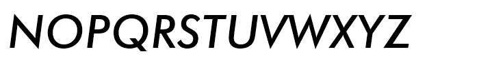 Futura BT Medium Italic Font UPPERCASE