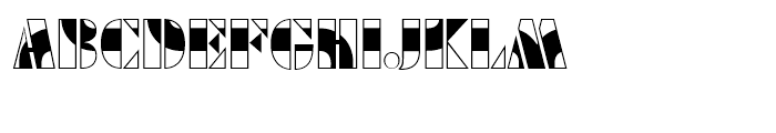 Futura Black Art Deco Flipper Font UPPERCASE