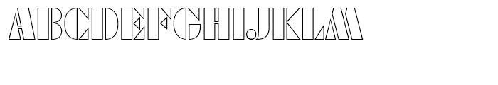 Futura Black Art Deco Outline FONT