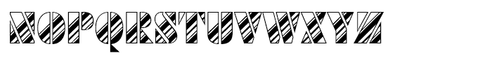 Futura Black Art Deco Stripes Dia Font UPPERCASE