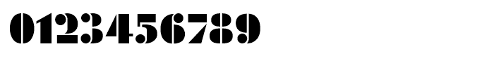 Futura Black Stencil Standard d Font OTHER CHARS