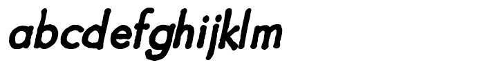 Futuramano Bold Italic Font LOWERCASE