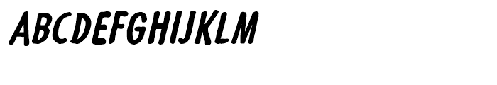 Futuramano Condensed Bold Italic Font UPPERCASE