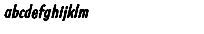 Futuramano Condensed Extra Bold Italic Font LOWERCASE