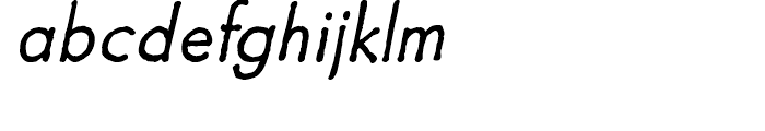 Futuramano Light Italic Font LOWERCASE