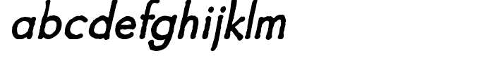 Futuramano Plain Italic Font LOWERCASE