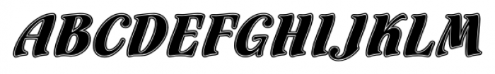 Fuego Inline Font UPPERCASE