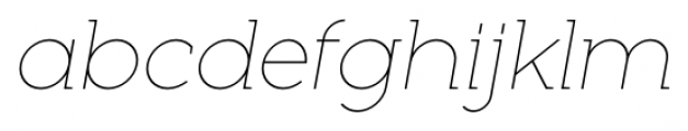 Full Neue LC 10 Thin Italic Font LOWERCASE