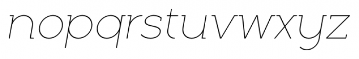 Full Neue LC 10 Thin Italic Font LOWERCASE