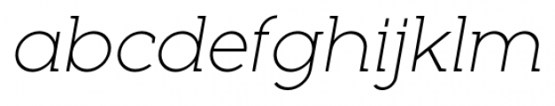 Full Neue LC 30 Light Italic Font LOWERCASE