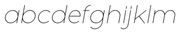 Full Sans LC 10 Thin Italic Font LOWERCASE