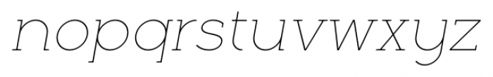 Full Slab LC 10 Light Italic Font LOWERCASE