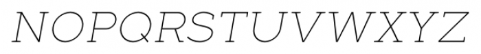 Full Slab SC 10 Thin Italic Font LOWERCASE