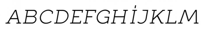 Full Slab SC 30 Light Italic Font LOWERCASE