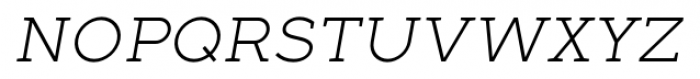 Full Slab SC 30 Light Italic Font LOWERCASE