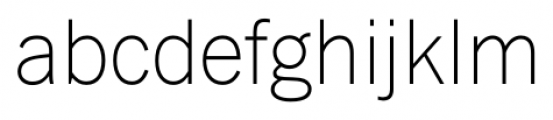 FullerSansDT ExtraLight Font LOWERCASE