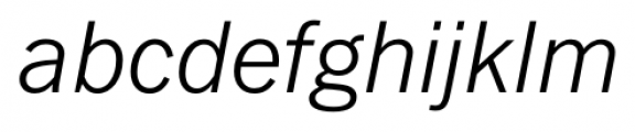 FullerSansDT Light Italic Font LOWERCASE