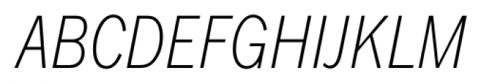 FullerSansDTCond Italic Font UPPERCASE