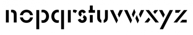 Function Pro Medium Stencil Font LOWERCASE
