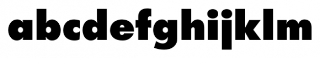 Futura PT Extra Bold Font LOWERCASE