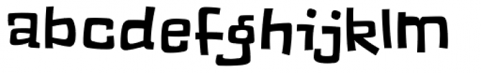 Fudshake Font LOWERCASE