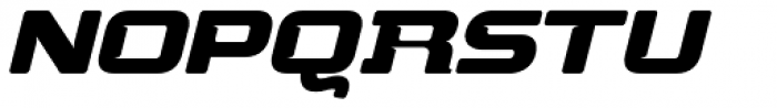 Fuel Extended Italic Font UPPERCASE