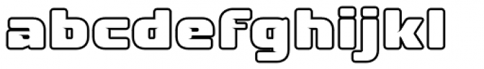 Fuel Outline Font LOWERCASE