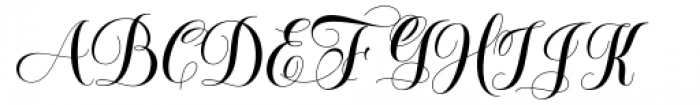 Fugenta Script Regular Font UPPERCASE