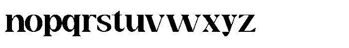 Fugova Font LOWERCASE