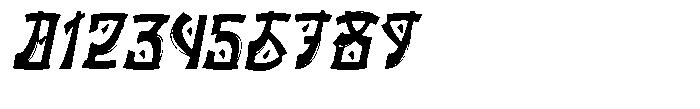 Fujimoto Italic Font OTHER CHARS