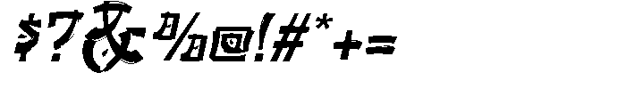 Fujimoto Italic Font OTHER CHARS