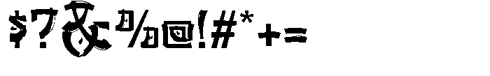 Fujimoto Regular Font OTHER CHARS