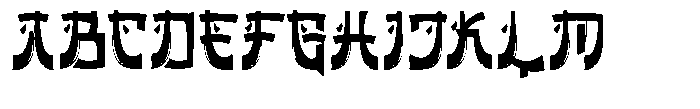 Fujimoto Regular Font UPPERCASE