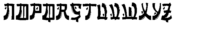 Fujimoto Regular Font UPPERCASE