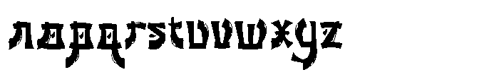 Fujimoto Regular Font LOWERCASE