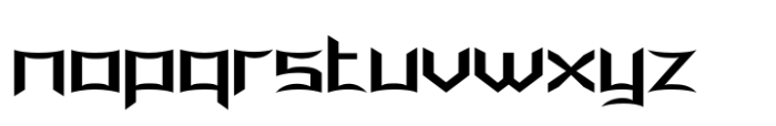 Fujiso Font LOWERCASE