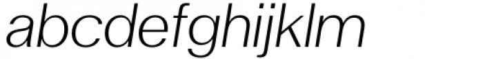 Fujiwara A Regular Italic Font LOWERCASE