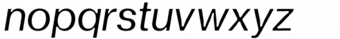 Fujiwara B Medium Italic Font LOWERCASE