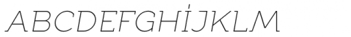 Full Neue SC 10 Thin Italic Font LOWERCASE