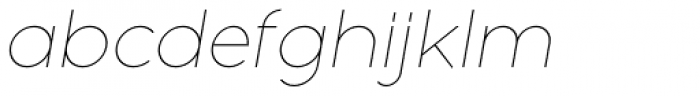 Full Sans LC 10 Thin Italic Font LOWERCASE