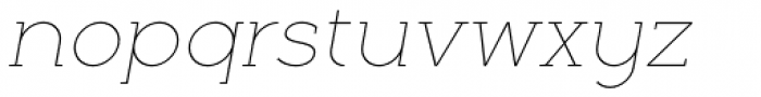 Full Slab LC 10 Thin Italic Font LOWERCASE