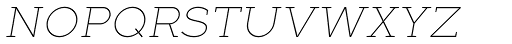 Full Slab SC 10 Thin Italic Font LOWERCASE