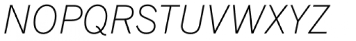 Fuller Sans DT ExtraLight Italic Font UPPERCASE