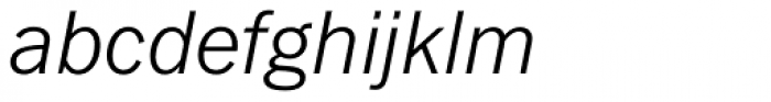 Fuller Sans DT Light Italic Font LOWERCASE